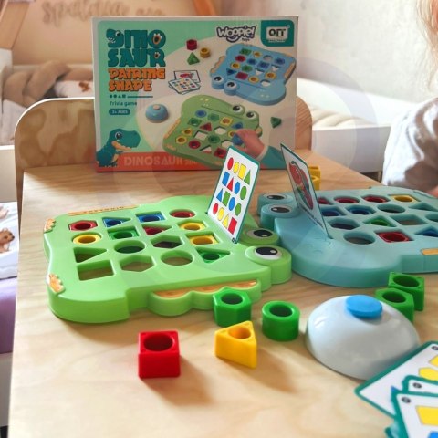 WOOPIE Układanka Montessori Dinozaur Gra Zręcznościowa Dopasuj Kształty WOOPIE Układanka Montessori Dinozaur Gra Zręcznościowa Dopasuj Kształty