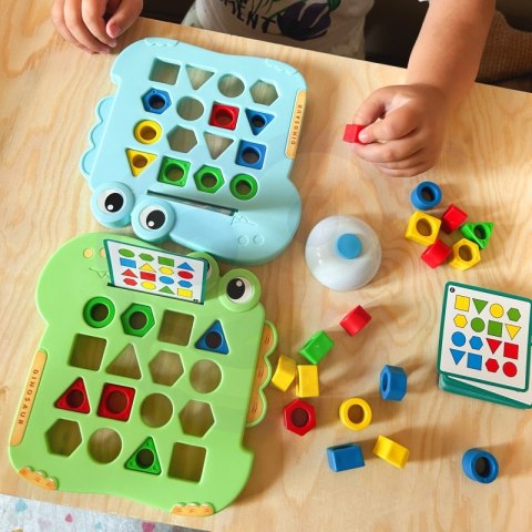 WOOPIE Układanka Montessori Dinozaur Gra Zręcznościowa Dopasuj Kształty WOOPIE Układanka Montessori Dinozaur Gra Zręcznościowa Dopasuj Kształty