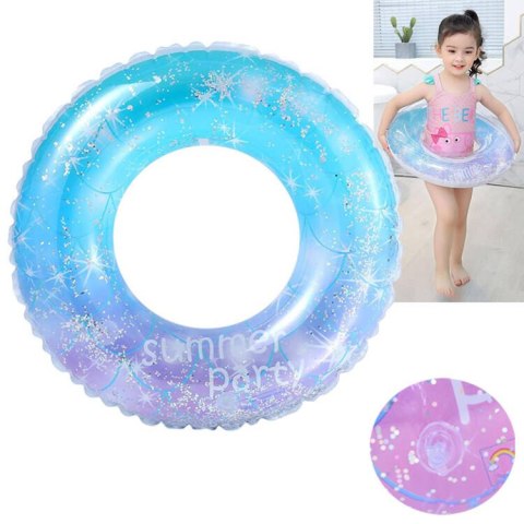 Bajeczne kółko dmuchane z konfetti do pływania dla dzieci 70cm SP0751 Bajeczne kółko dmuchane z konfetti do pływania dla dzieci 70cm SP0751