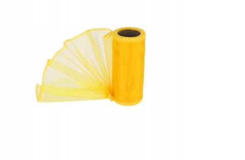 Organza 12cmx10m zółta Organza 12cmx10m zółta