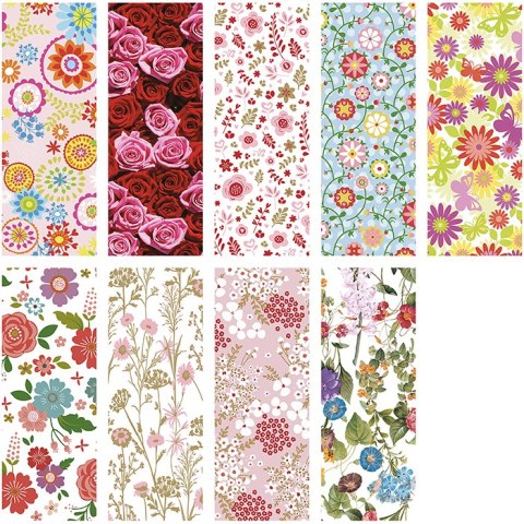 Papier ozdobny 2m 70 ark. Set 66 Kwiaty 70 x 200cm Papier ozdobny 2m 70 ark. Set 66 Kwiaty 70 x 200cm