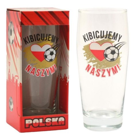 Szklanka 500ml do piwa Kibicujemy Naszym Szklanka 500ml do piwa Kibicujemy Naszym
