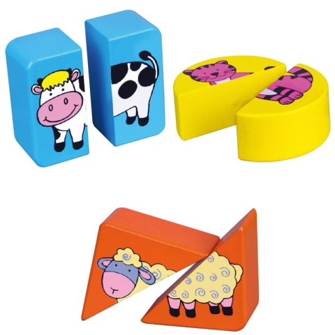 VIGA Puzzle Edukacyjne Drewniane Zwierzęta VIGA Puzzle Edukacyjne Drewniane Zwierzęta