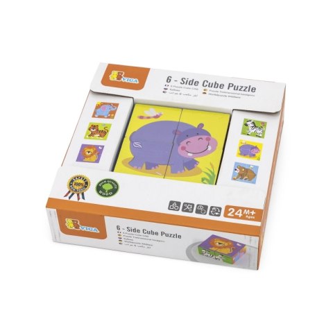 Viga Drewniana układanka Zoo Puzzle 4 klocki Viga Drewniana układanka Zoo Puzzle 4 klocki