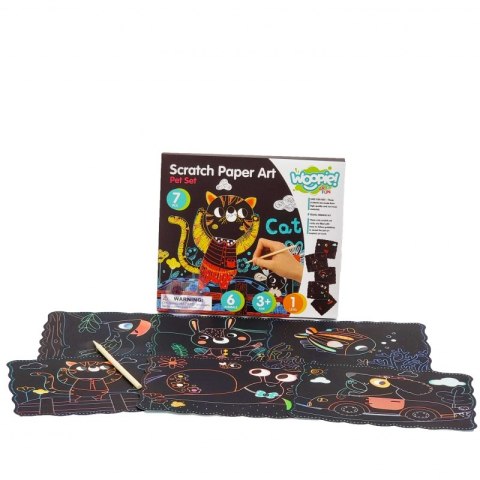 WOOPIE ART&FUN Zestaw Kreatywny Wydrapywanki dla Dzieci 7 el. WOOPIE ART&FUN Zestaw Kreatywny Wydrapywanki dla Dzieci 7 el.