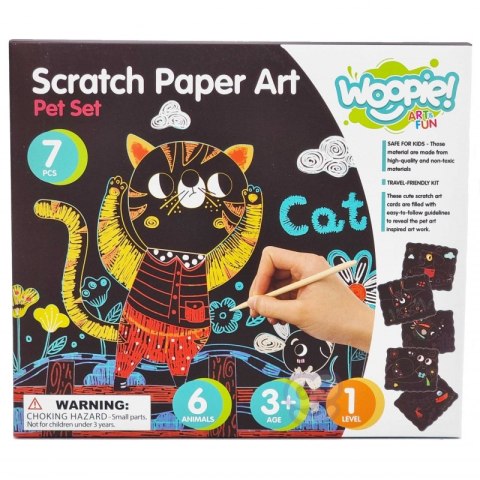 WOOPIE ART&FUN Zestaw Kreatywny Wydrapywanki dla Dzieci 7 el. WOOPIE ART&FUN Zestaw Kreatywny Wydrapywanki dla Dzieci 7 el.
