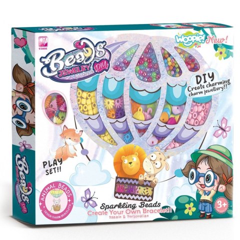 WOOPIE ART&FUN Zestaw do Robienia Biżuterii Bransoletek Wisiorków Pierścionków Nawlekanka WOOPIE ART&FUN Zestaw do Robienia Biżuterii Bransoletek Wisiorków Pierścionków Nawlekanka