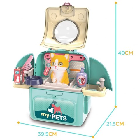 WOOPIE Kotek Przenośny Salon Piękoności 2w1 w Plecaku Transporter WOOPIE Kotek Przenośny Salon Piękoności 2w1 w Plecaku Transporter