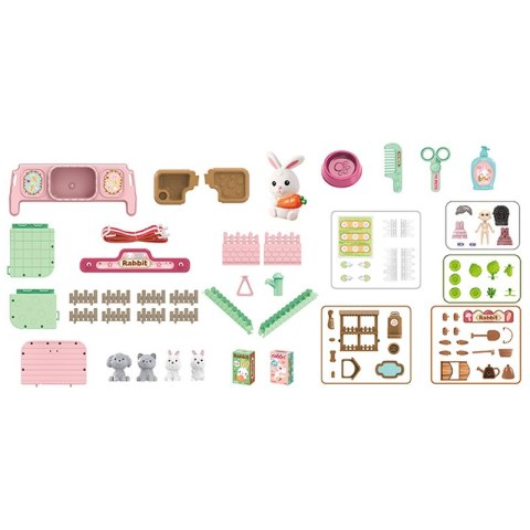 WOOPIE Królik w Plecaku 3w1 Farma Domek Ogródek WOOPIE Królik w Plecaku 3w1 Farma Domek Ogródek