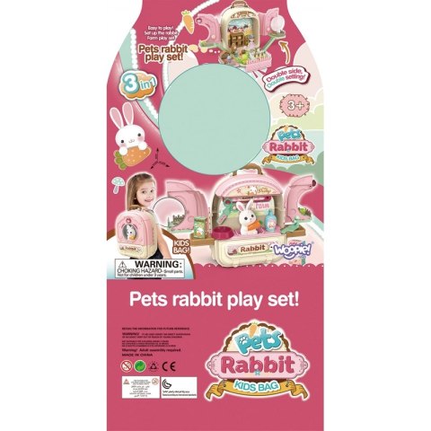 WOOPIE Królik w Plecaku 3w1 Farma Domek Ogródek WOOPIE Królik w Plecaku 3w1 Farma Domek Ogródek
