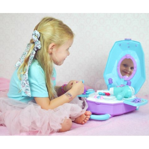 WOOPIE Toaletka dla Dziewczynki 2w1 Salon Piękności w Walizce WOOPIE Toaletka dla Dziewczynki 2w1 Salon Piękności w Walizce