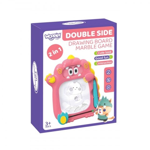 WOOPIE Znikopis Tablica Magnetyczna 2w1 Gra Zręcznościowa Pinball Flipper Różowa WOOPIE Znikopis Tablica Magnetyczna 2w1 Gra Zręcznościowa Pinball Flipper Różowa