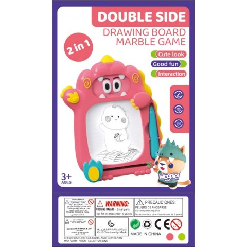 WOOPIE Znikopis Tablica Magnetyczna 2w1 Gra Zręcznościowa Pinball Flipper Różowa WOOPIE Znikopis Tablica Magnetyczna 2w1 Gra Zręcznościowa Pinball Flipper Różowa