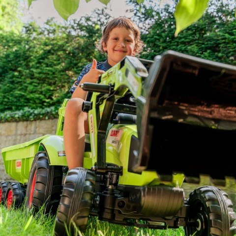 FALK Traktor CLAAS AVEC Zielony na Pedały z Przyczepką od 3 Lat FALK Traktor CLAAS AVEC Zielony na Pedały z Przyczepką od 3 Lat