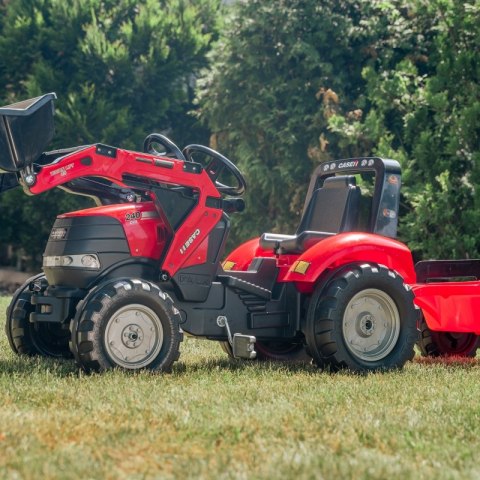 FALK Traktor Case na Pedały z Łyżką i Przyczepką Czerwony od 3 Lat FALK Traktor Case na Pedały z Łyżką i Przyczepką Czerwony od 3 Lat