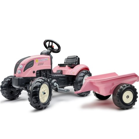 FALK Traktor Country Star Różowy na Pedały + Przyczepka i Klakson od 2 Lat. FALK Traktor Country Star Różowy na Pedały + Przyczepka i Klakson od 2 Lat.