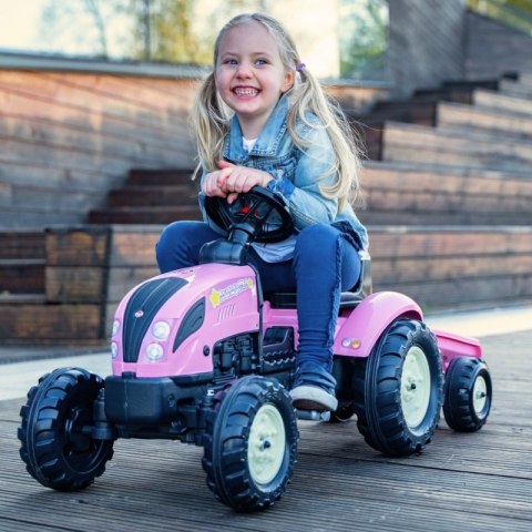 FALK Traktor Country Star Różowy na Pedały + Przyczepka i Klakson od 2 Lat. FALK Traktor Country Star Różowy na Pedały + Przyczepka i Klakson od 2 Lat.