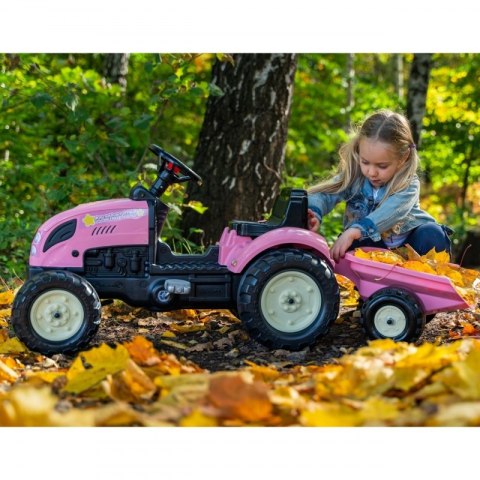 FALK Traktor Country Star Różowy na Pedały + Przyczepka i Klakson od 2 Lat. FALK Traktor Country Star Różowy na Pedały + Przyczepka i Klakson od 2 Lat.