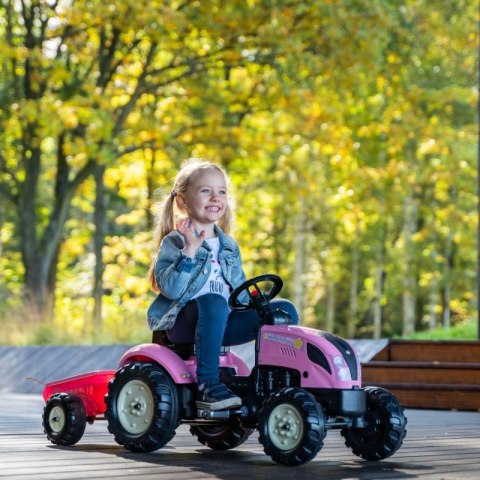 FALK Traktor Country Star Różowy na Pedały + Przyczepka i Klakson od 2 Lat. FALK Traktor Country Star Różowy na Pedały + Przyczepka i Klakson od 2 Lat.