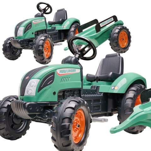 FALK Traktor Lander Zielony na Pedały z Przyczepką od 3 Lat FALK Traktor Lander Zielony na Pedały z Przyczepką od 3 Lat