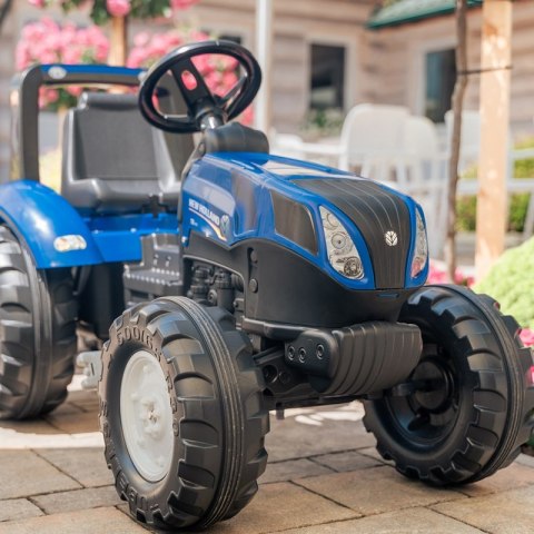 FALK Traktor na Pedały New Holland Duży z Przyczepką od 3 lat FALK Traktor na Pedały New Holland Duży z Przyczepką od 3 lat