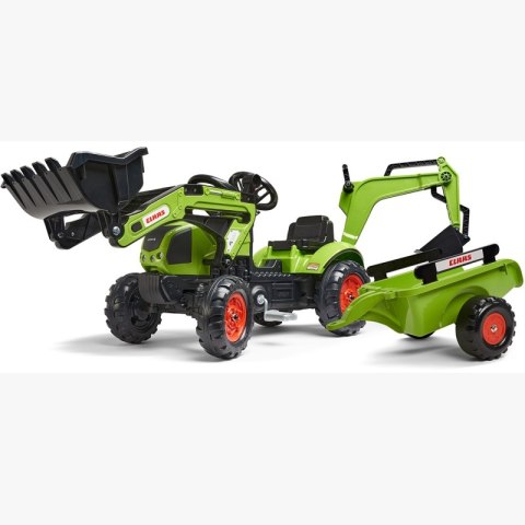 FALK Traktor z Przyczepą CLAAS Arion Backhoe ŁYŻKA + Ładowarka Od 2 Lat FALK Traktor z Przyczepą CLAAS Arion Backhoe ŁYŻKA + Ładowarka Od 2 Lat