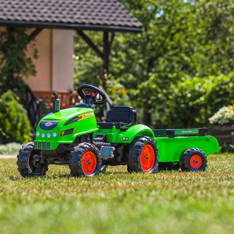 FALK Traktorek X Tractor Zielony z Przyczepką Klakson od 2 Lat FALK Traktorek X Tractor Zielony z Przyczepką Klakson od 2 Lat