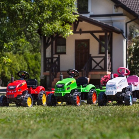 FALK Traktorek X Tractor Zielony z Przyczepką Klakson od 2 Lat FALK Traktorek X Tractor Zielony z Przyczepką Klakson od 2 Lat