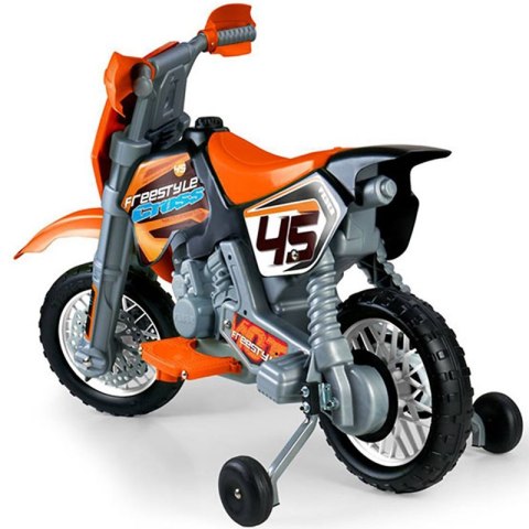 FEBER Motocykl Cross Pomarańczowy na Akumulator 6V dla Dzieci FEBER Motocykl Cross Pomarańczowy na Akumulator 6V dla Dzieci