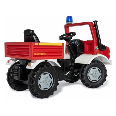 Rolly Toys Unimog Mercedes Benz Samochód na pedały Straż + Kogut Rolly Toys Unimog Mercedes Benz Samochód na pedały Straż + Kogut