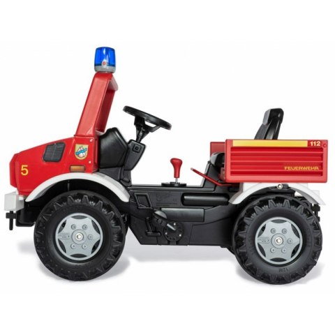 Rolly Toys Unimog Mercedes Benz Samochód na pedały Straż + Kogut Rolly Toys Unimog Mercedes Benz Samochód na pedały Straż + Kogut