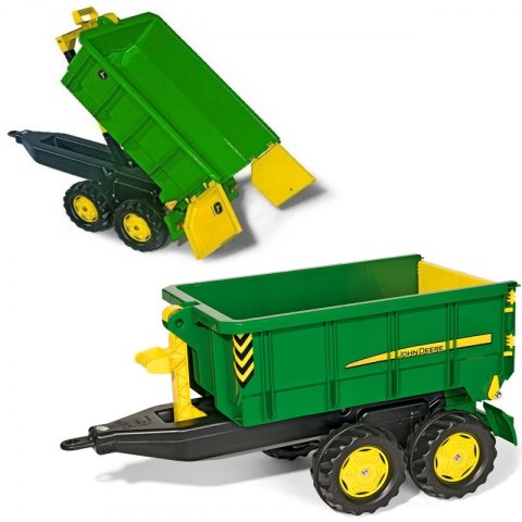 Rolly Toys duża Dwuosiowa Przyczepa John Deere Wywrotka Rolly Toys duża Dwuosiowa Przyczepa John Deere Wywrotka