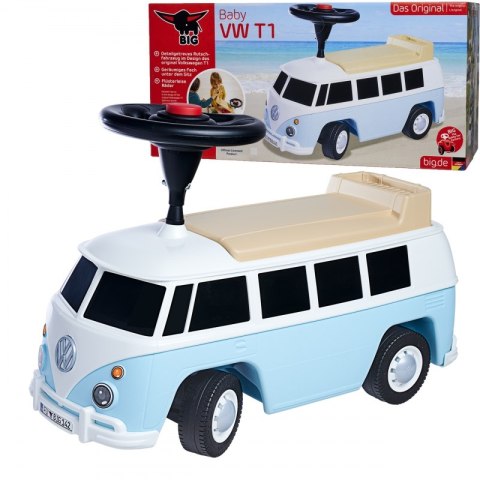 BIG Jeździk VW T1 Niebieski Kamper Volkswagen Van BIG Jeździk VW T1 Niebieski Kamper Volkswagen Van