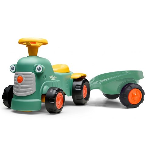 FALK Traktorek Baby Maurice Zielony Vintage z Przyczepką od 1 roku FALK Traktorek Baby Maurice Zielony Vintage z Przyczepką od 1 roku
