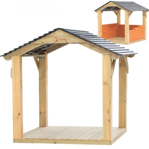 CLASSIC WORLD EDU Duży Drewniany Domek Altana CLASSIC WORLD EDU Duży Drewniany Domek Altana
