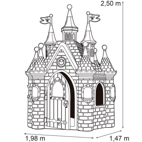 FEBER Ogromny pałac księżniczki Super Palace Domek Ogrodowy FEBER Ogromny pałac księżniczki Super Palace Domek Ogrodowy