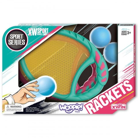 WOOPIE Gra Zręcznościowa CATCH BALL 2 Paletki + 2 Piłki WOOPIE Gra Zręcznościowa CATCH BALL 2 Paletki + 2 Piłki