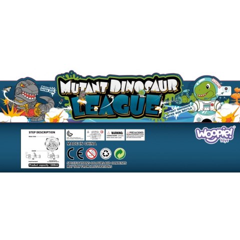 WOOPIE Pistolet na Wodę z Plecakiem Dino WOOPIE Pistolet na Wodę z Plecakiem Dino