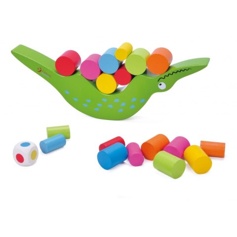CLASSIC WORLD Gra Zręcznościowa Balansujący dla Dzieci Krokodyl + Kostka 20 el. CLASSIC WORLD Gra Zręcznościowa Balansujący dla Dzieci Krokodyl + Kostka 20 el.