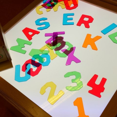 MASTERKIDZ Przezroczyste Cyfry i Litery 38 szt. Montessori MASTERKIDZ Przezroczyste Cyfry i Litery 38 szt. Montessori