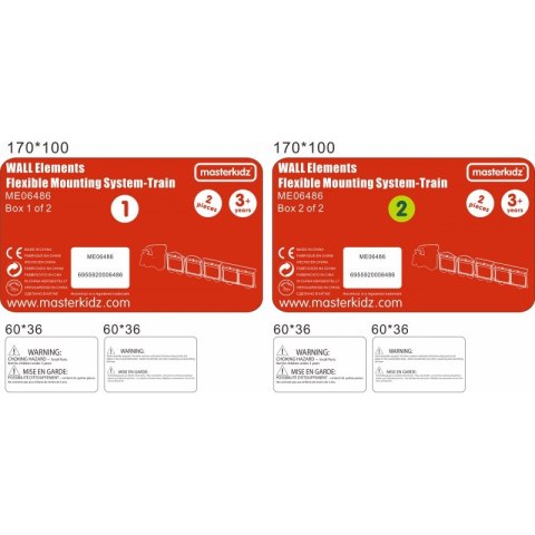 MASTERKIDZ System Do Montażu 5 Tablic Masterkidz Flex - Pociąg MASTERKIDZ System Do Montażu 5 Tablic Masterkidz Flex - Pociąg
