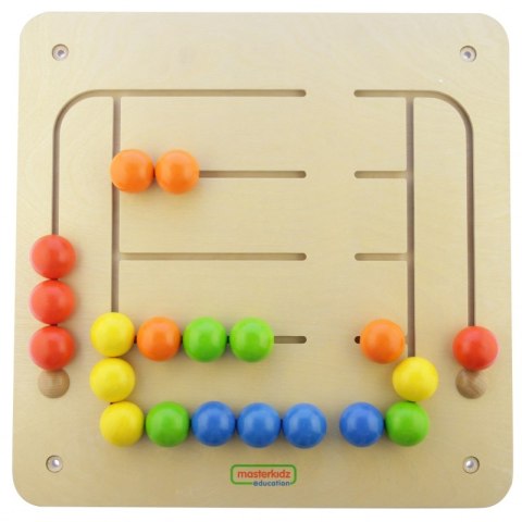 MASTERKIDZ Tablica Ścienna Edukacyjna Labirynt Koraliki Montessori MASTERKIDZ Tablica Ścienna Edukacyjna Labirynt Koraliki Montessori