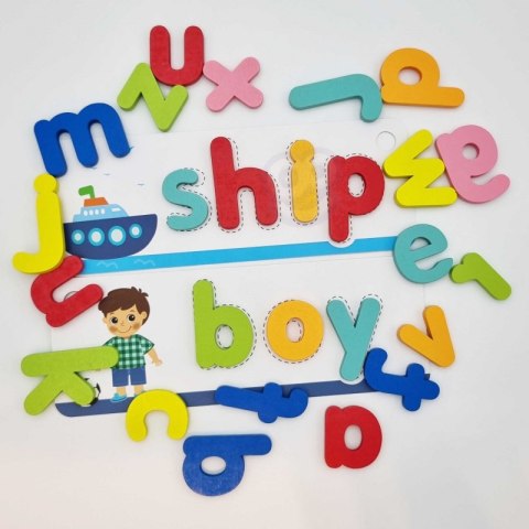 TOOKY TOY Puzzle Alfabet Montessori Nauka Literek Słów Zwierzątka 57 el. TOOKY TOY Puzzle Alfabet Montessori Nauka Literek Słów Zwierzątka 57 el.