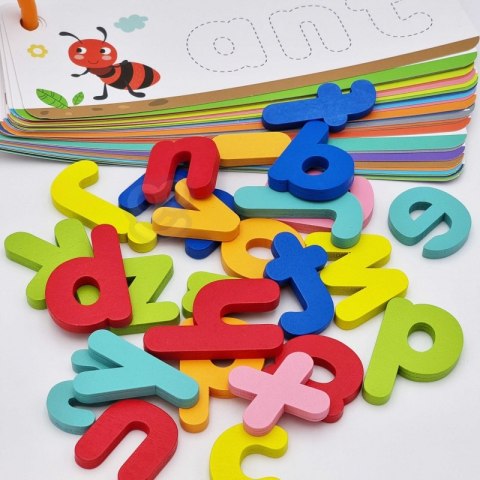 TOOKY TOY Puzzle Alfabet Montessori Nauka Literek Słów Zwierzątka 57 el. TOOKY TOY Puzzle Alfabet Montessori Nauka Literek Słów Zwierzątka 57 el.