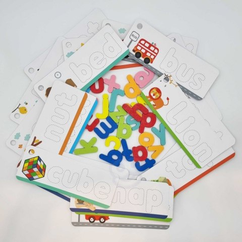 TOOKY TOY Puzzle Alfabet Montessori Nauka Literek Słów Zwierzątka 57 el. TOOKY TOY Puzzle Alfabet Montessori Nauka Literek Słów Zwierzątka 57 el.