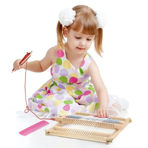 VIGA Drewniane Krosno Warsztat Tkacki Zestaw do tkania Montessori VIGA Drewniane Krosno Warsztat Tkacki Zestaw do tkania Montessori