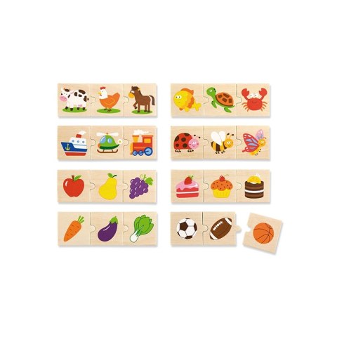 Drewniane Puzzle Logiczne Viga Toys 24 Elementy Drewniane Puzzle Logiczne Viga Toys 24 Elementy