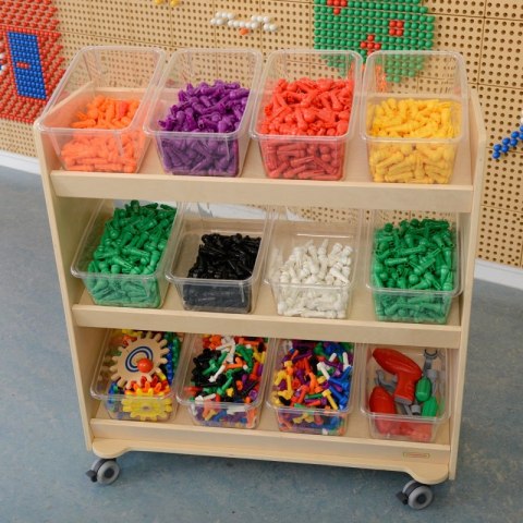 MASTERKIDZ Akrylowe Pojemniki Na Elementy Do Tablicy STEM 6 Sztuk MASTERKIDZ Akrylowe Pojemniki Na Elementy Do Tablicy STEM 6 Sztuk