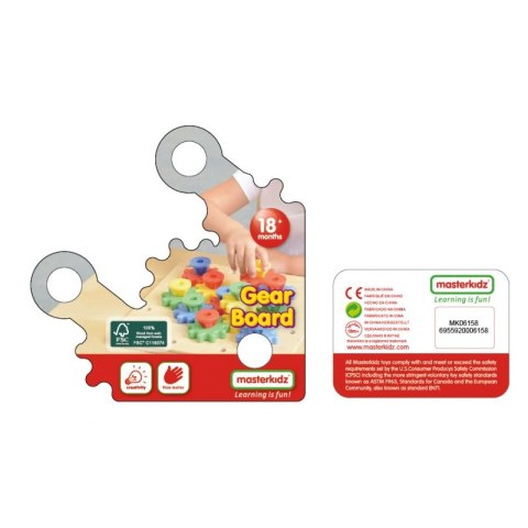 MASTERKIDZ Koła Zębate Zbuduj Własny Mechanizm Tablica Montessori MASTERKIDZ Koła Zębate Zbuduj Własny Mechanizm Tablica Montessori