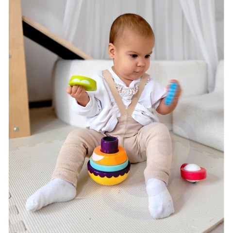 WOOPIE BABY Zabawka Sensoryczna Układanka Piramidka dla Niemowląt 6 el. WOOPIE BABY Zabawka Sensoryczna Układanka Piramidka dla Niemowląt 6 el.